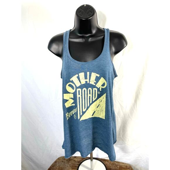 Mother Road Brewing Co Tank Top Bella+Canvas M Blue - Picture 1 of 6